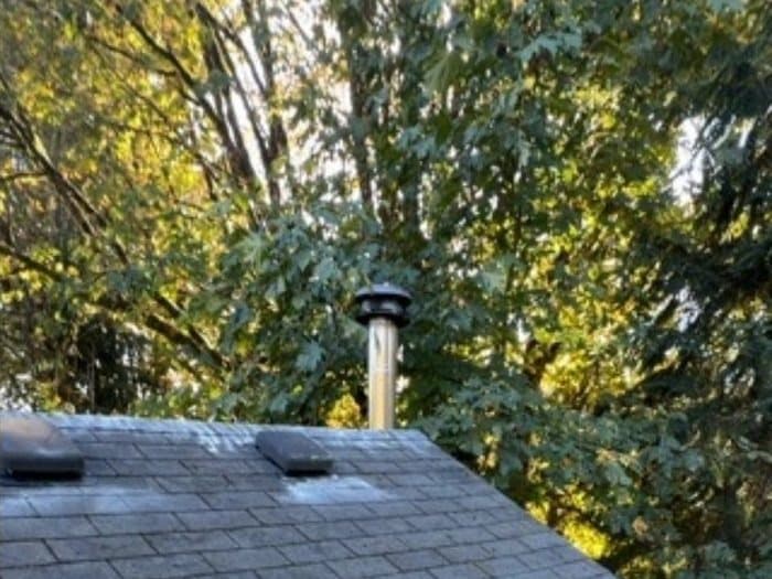 Roof Cleaning after: A moss-streaked roof restored with a gentle, roof-safe soft wash.